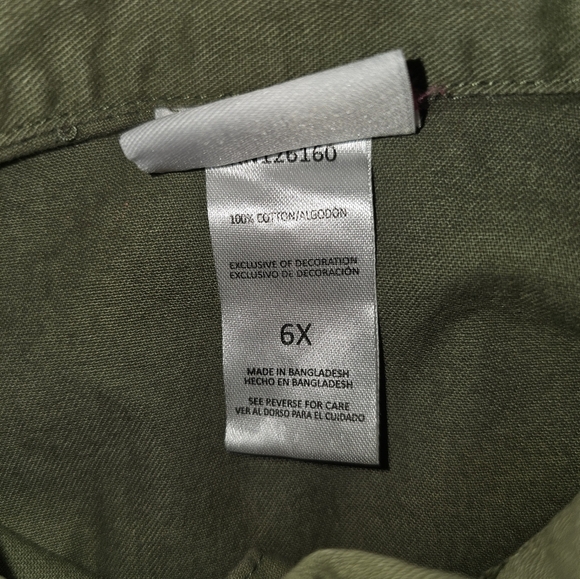 Little Lass Green Ruffled Mandarin Collar Dress - Picture 4 of 7